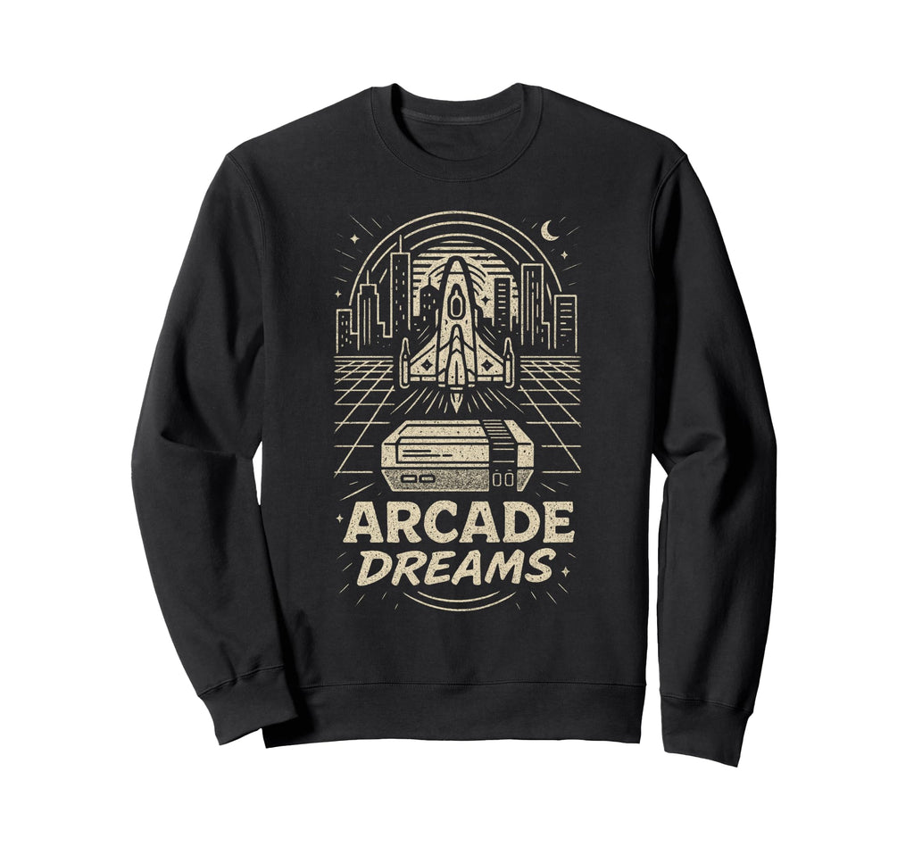 Arcade Gamer 80S Gaming Video Sweatshirt - Streetwear Style for Adults - T-Shirt, Sweatshirt, Hoodie