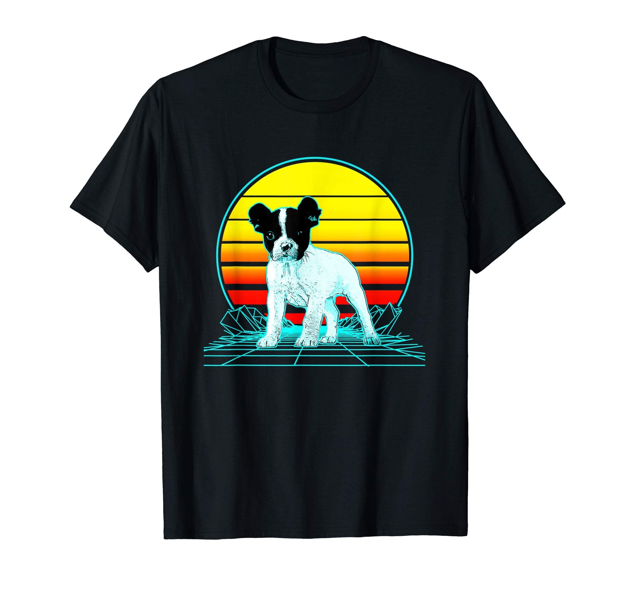 Sunset Frenchie T-Shirt - Graphic Print Unisex - T-Shirt, Sweatshirt, Hoodie