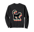 Kawaii Cat Roller Skate Shoes Sweatshirt - Custom Art Print for Adults - T-Shirt, Sweatshirt, Hoodie