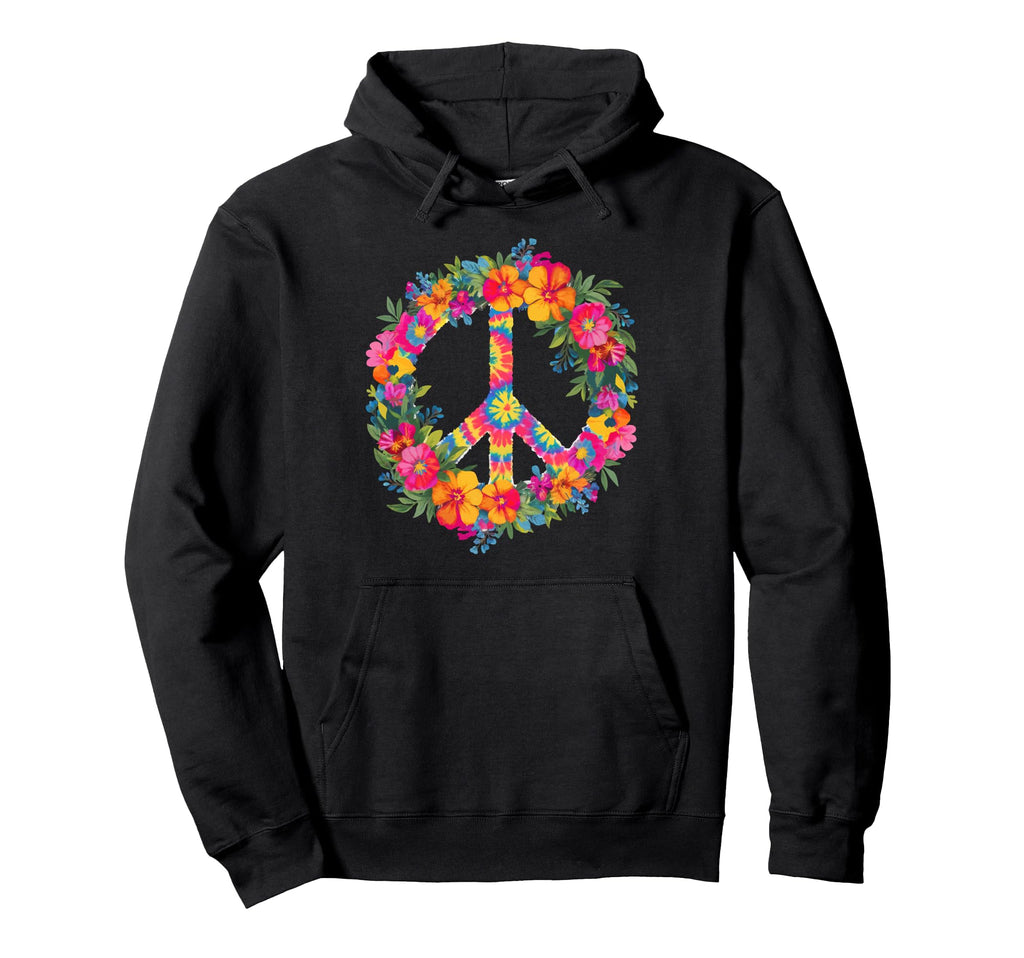 Peace Love Hippie 60S 70S Groovy Hoodie - Streetwear Style for Adults - T-Shirt, Sweatshirt, Hoodie