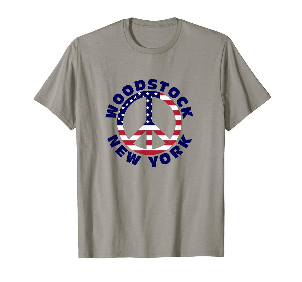 Usa Woodstock Ny American Love Peace T-Shirt - Custom Art Print for Adults - T-Shirt, Sweatshirt, Hoodie