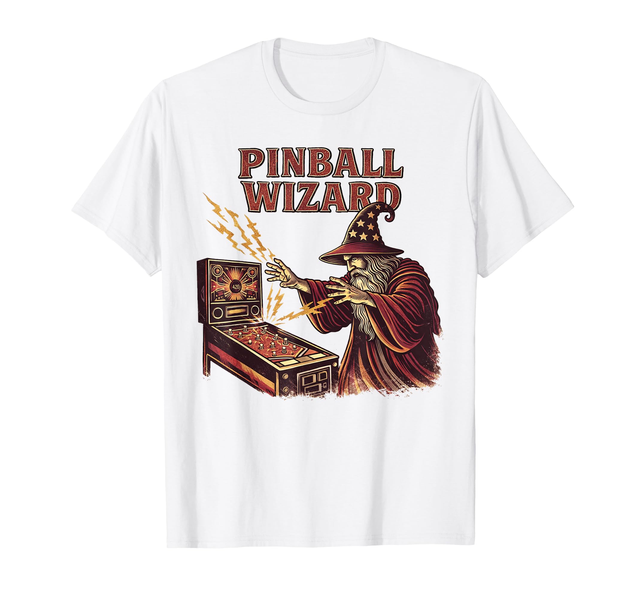 Pinball Wizard Pinball Lover Funny T-Shirt - Aesthetic Graphic for Adults - T-Shirt, Sweatshirt, Hoodie