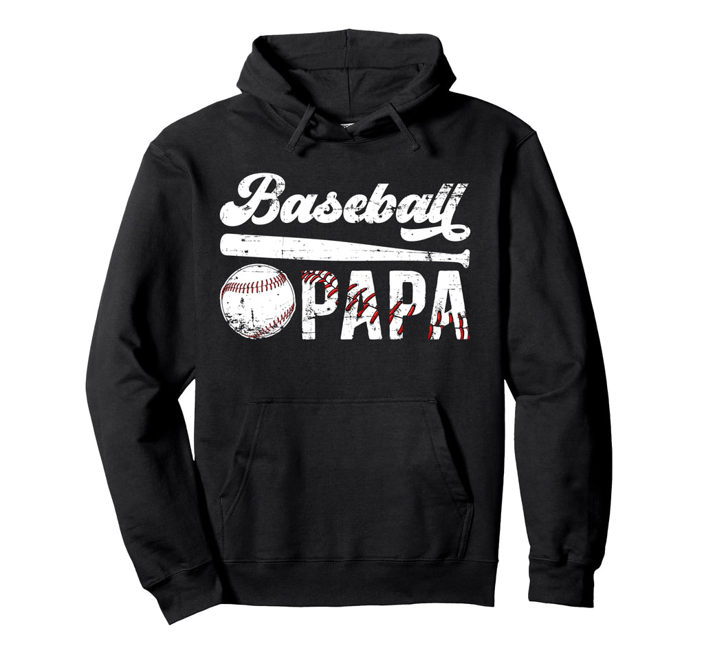 Baseball Papa Grandpa Papa Baseball Hoodie - Novelty Apparel for Adults - T-Shirt, Sweatshirt, Hoodie