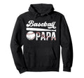 Baseball Papa Grandpa Papa Baseball Hoodie - Novelty Apparel for Adults - T-Shirt, Sweatshirt, Hoodie