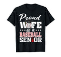 Proud Wife Baseball Senior 2027 T-Shirt - Fun Novelty Design for Adults - T-Shirt, Sweatshirt, Hoodie