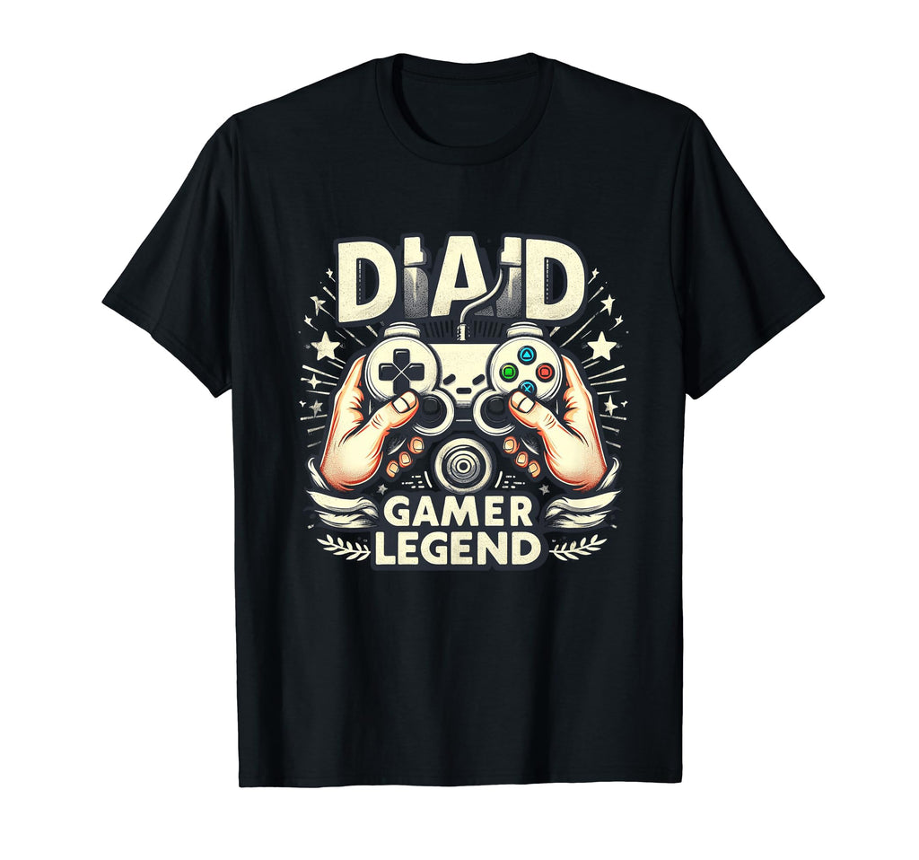 Gamer Dad Game Controller Gaming T-Shirt - Minimalist Print Men Women - T-Shirt, Sweatshirt, Hoodie