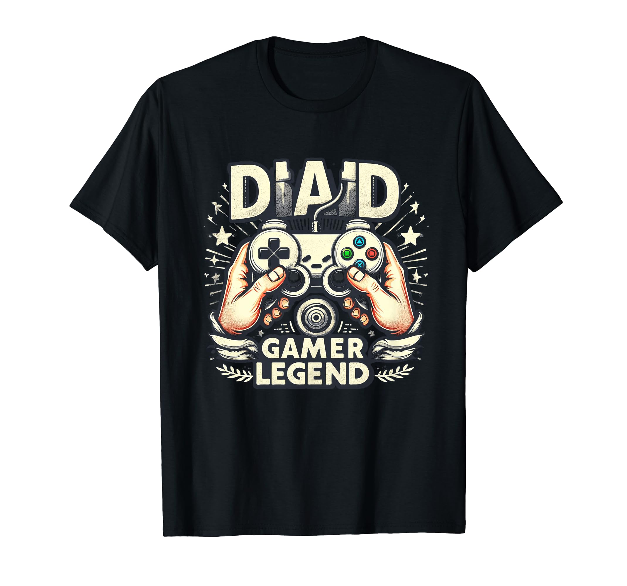 Gamer Dad Game Controller Gaming T-Shirt - Minimalist Print Men Women - T-Shirt, Sweatshirt, Hoodie