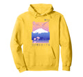 Japanese Cherry Blossom Mountain Hoodie - Casual Everyday Wear Men Women - T-Shirt, Sweatshirt, Hoodie