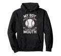 My Might Not Always Swing Baseball Mom Funny Hoodie - Unique Graphic Unisex - T-Shirt, Sweatshirt, Hoodie