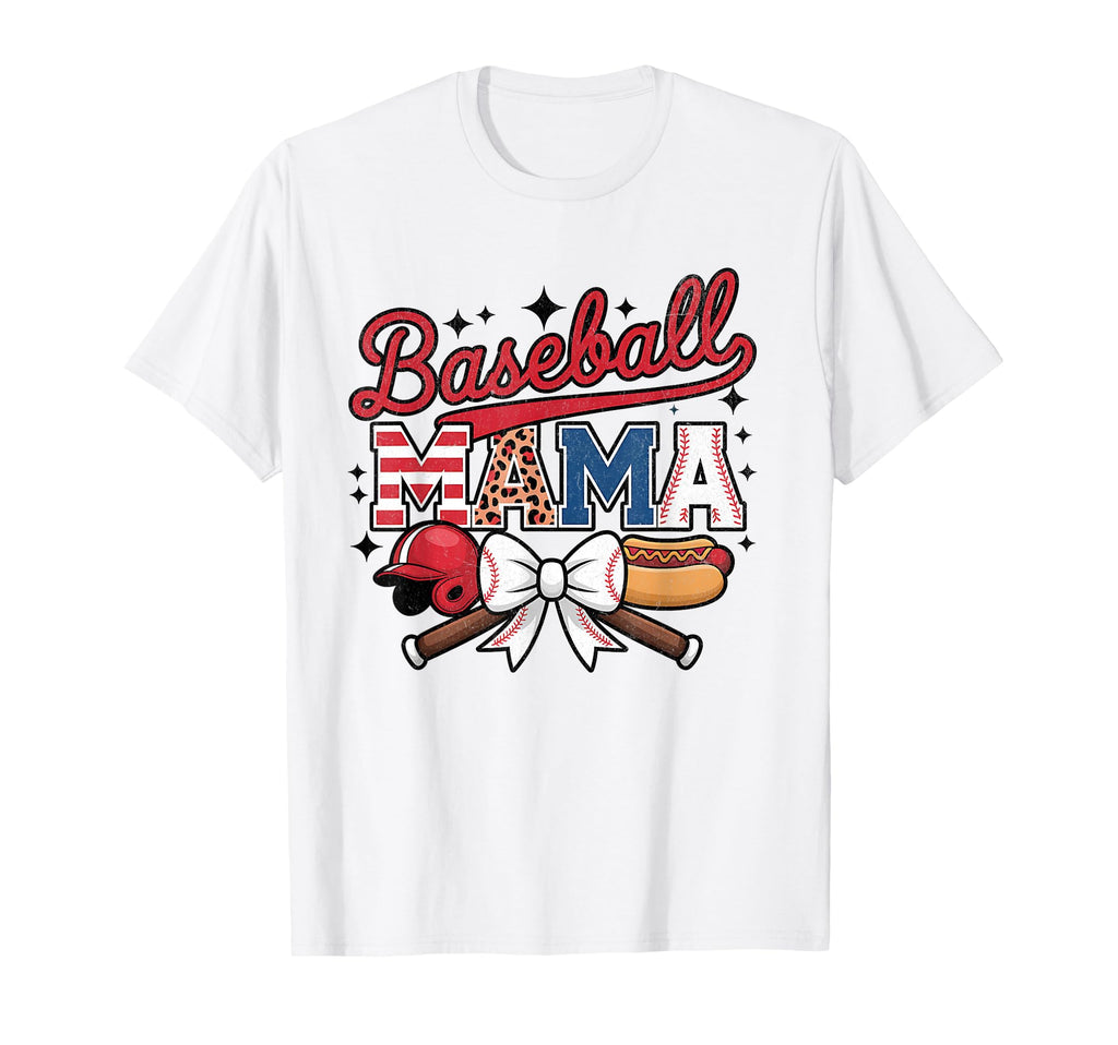 Baseball Coquette Bow Baseball Cheer T-Shirt - Novelty Apparel Men Women - T-Shirt, Sweatshirt, Hoodie