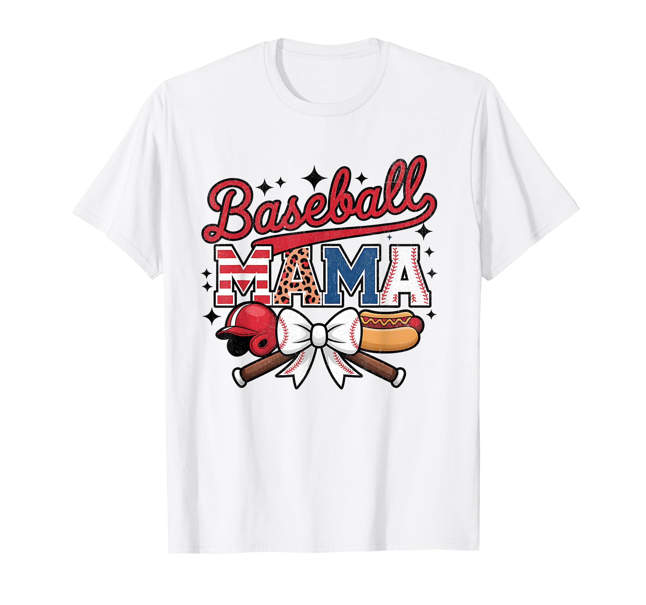 Baseball Coquette Bow Baseball Cheer T-Shirt - Novelty Apparel Men Women - T-Shirt, Sweatshirt, Hoodie