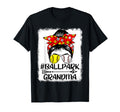 Messy Bun Hair Ballpark Grandma Softball T-Shirt - Graphic Print Unisex - T-Shirt, Sweatshirt, Hoodie