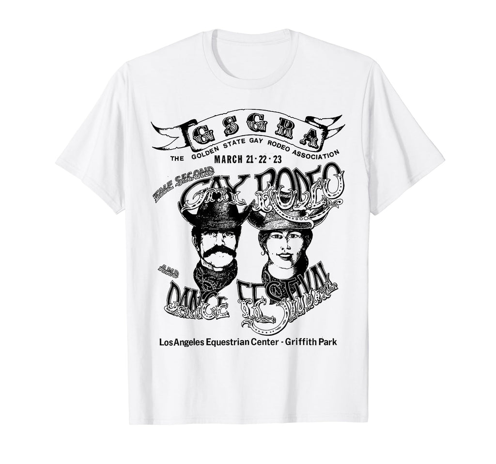 Gay Rodeo Cowboy Los Angeles Pride T-Shirt - Aesthetic Graphic for Adults - T-Shirt, Sweatshirt, Hoodie