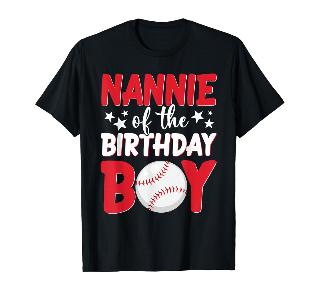 Baseball Nannie Birthday Family T-Shirt - Aesthetic Graphic for Adults - T-Shirt, Sweatshirt, Hoodie
