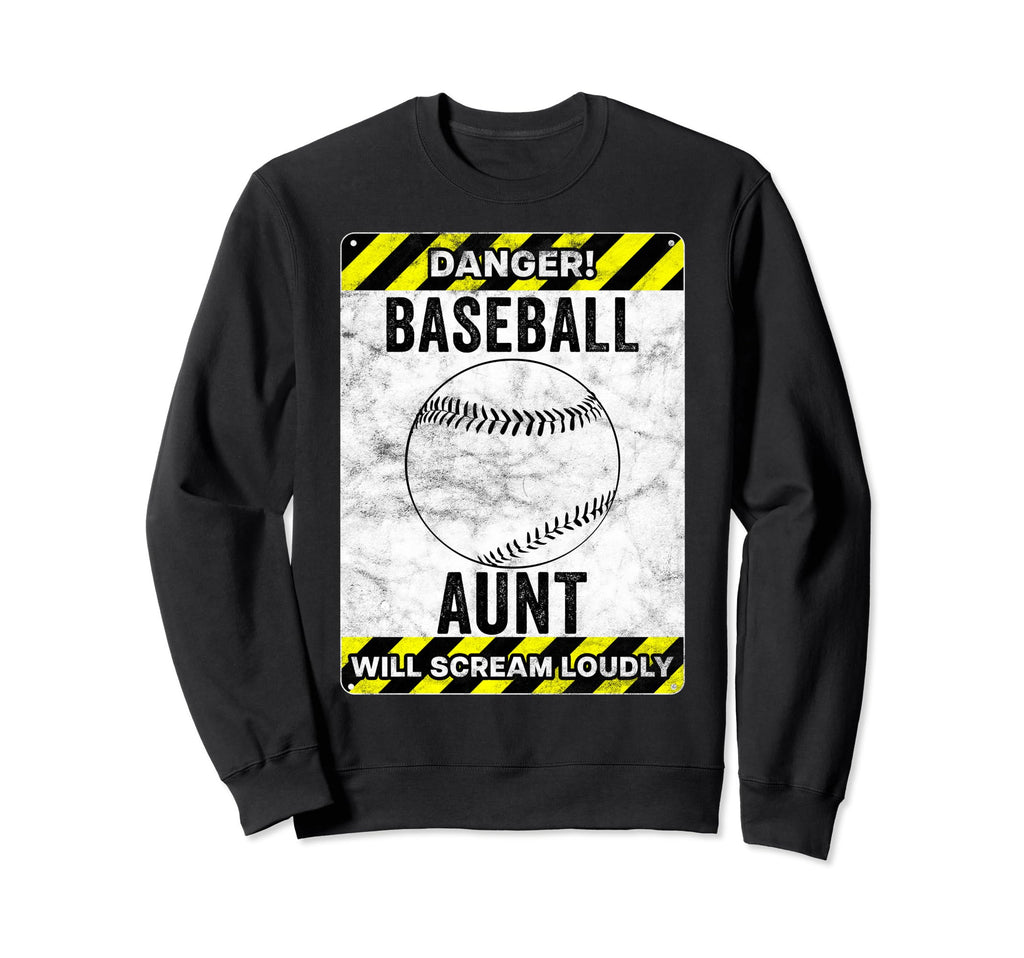Funny Baseball Aunt Sign Baseball Sweatshirt - Aesthetic Graphic Men Women - T-Shirt, Sweatshirt, Hoodie