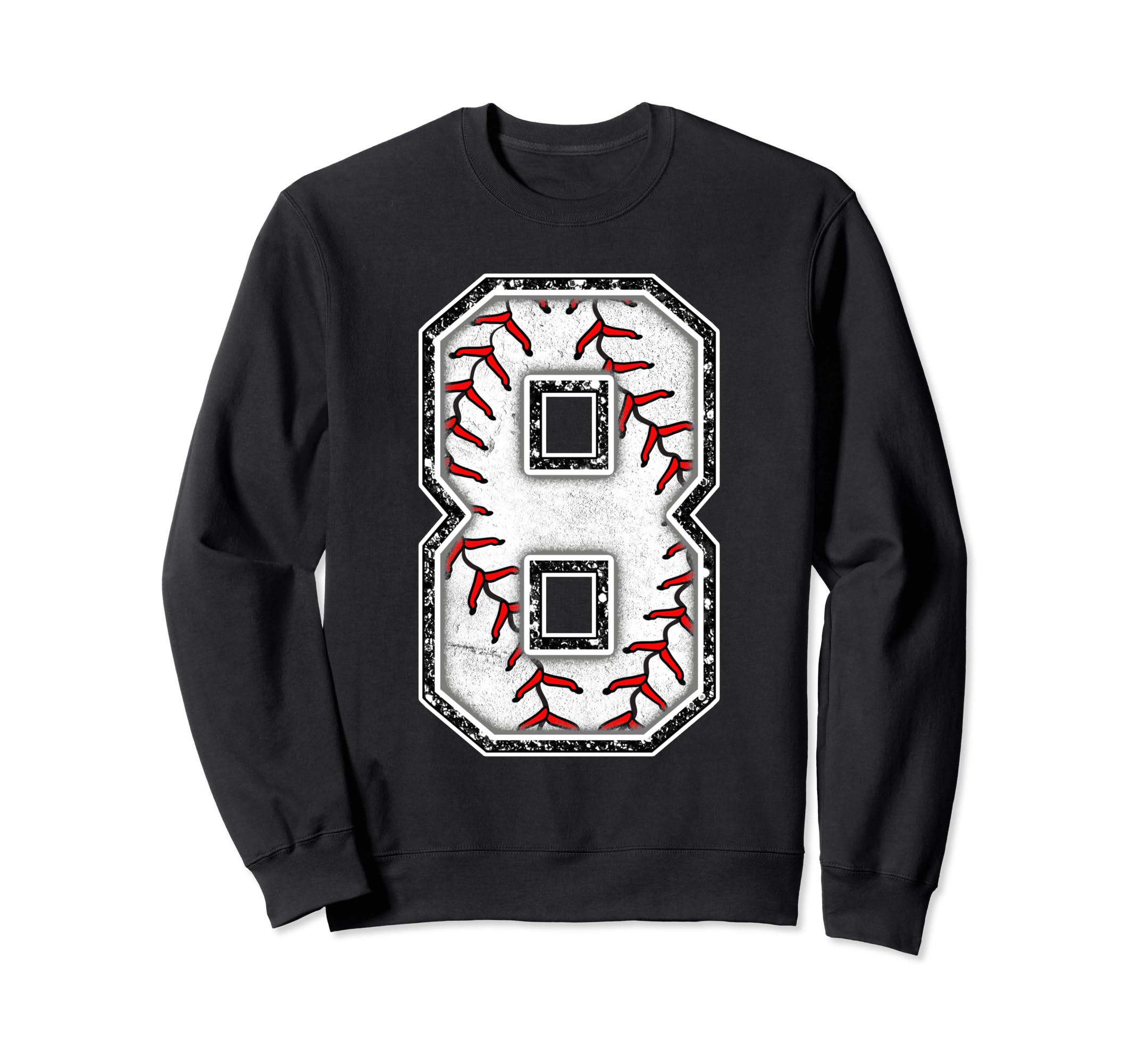 8 Years Old Birthday Baseball Theme Sweatshirt - Unique Graphic for Adults - T-Shirt, Sweatshirt, Hoodie