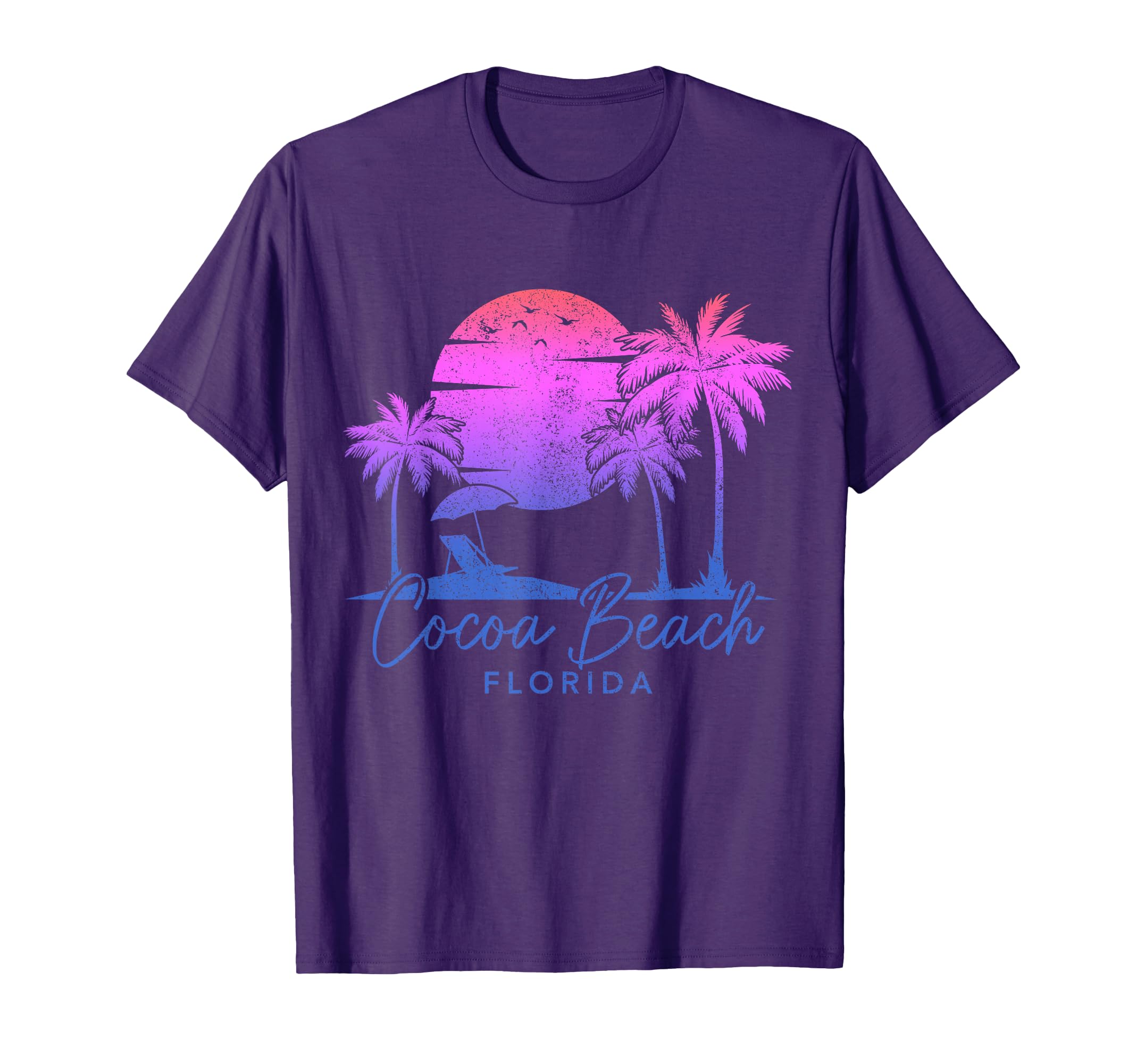 Cocoa Beach Florida Fl Surf Sunset T-Shirt - Unique Graphic Men Women - T-Shirt, Sweatshirt, Hoodie
