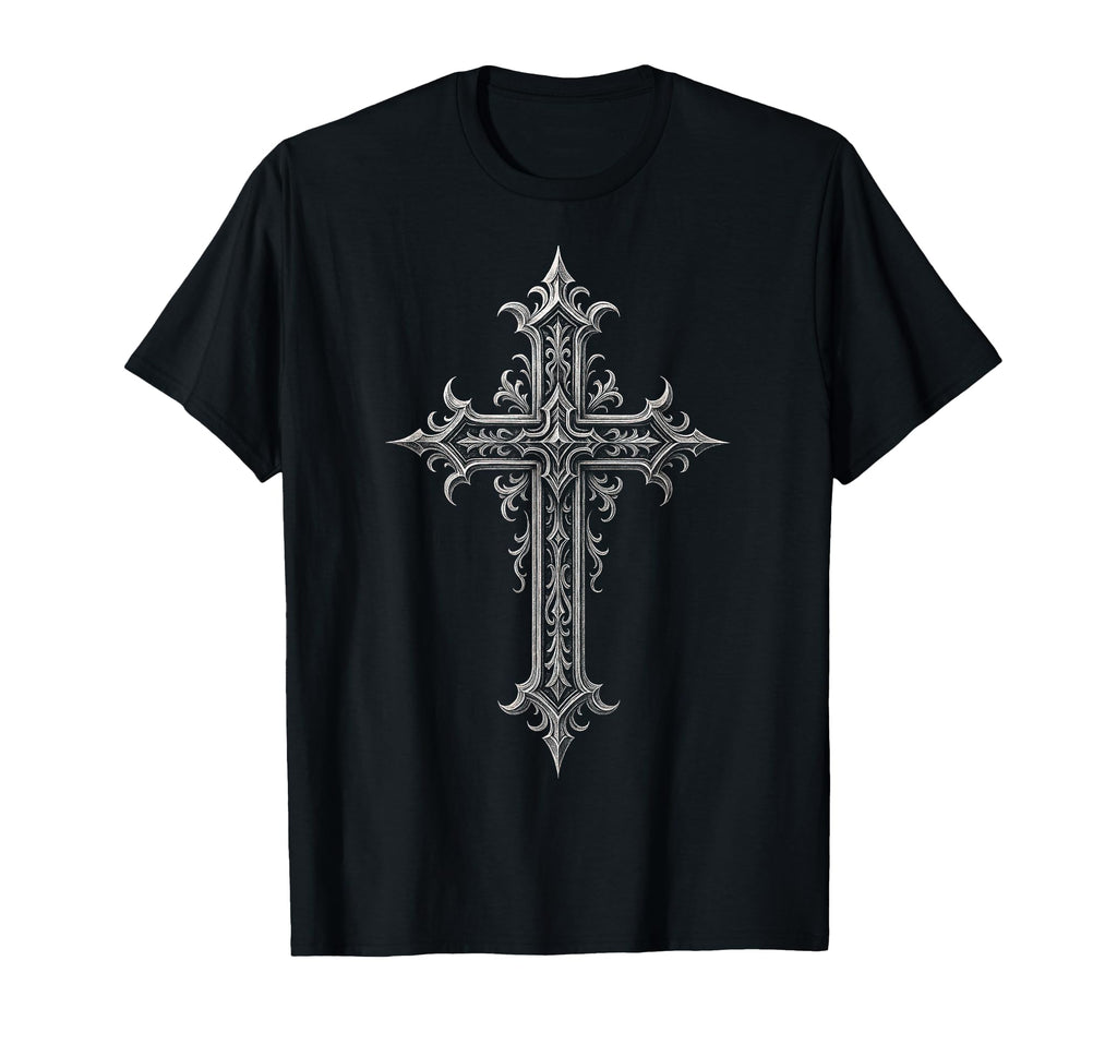 Cross Gothic Grunge Aesthetic Y2K T-Shirt - Novelty Apparel Men Women - T-Shirt, Sweatshirt, Hoodie