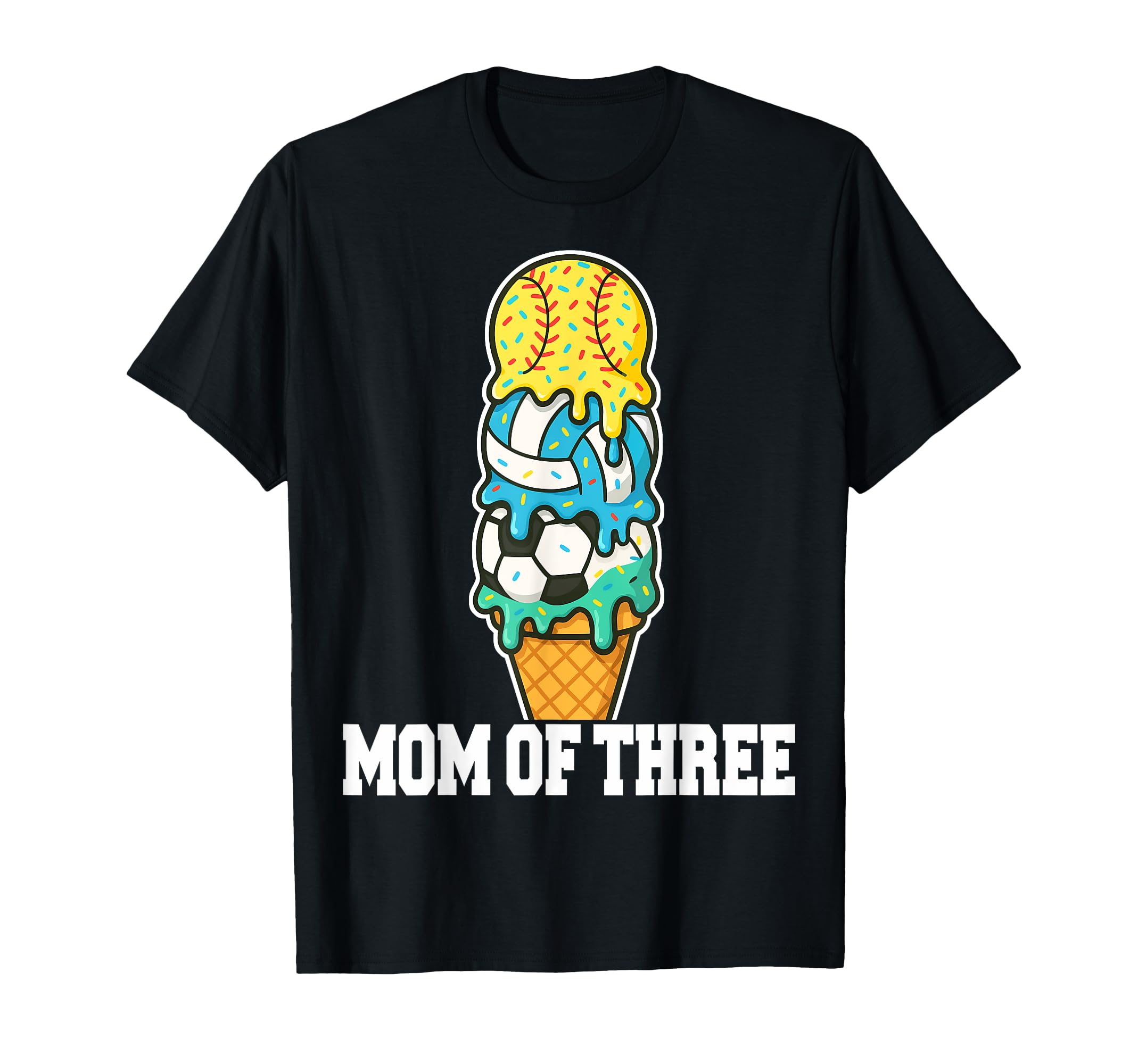 Softball Soccer Volleyball Mom Ice T-Shirt - Trendy Graphic Men Women - T-Shirt, Sweatshirt, Hoodie
