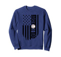Baseball Dad Usa Flag Baseball Dad Sweatshirt - Trendy Graphic Men Women - T-Shirt, Sweatshirt, Hoodie