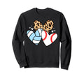 Baseball Volleyball Heart Funny Sweatshirt - Graphic Print Men Women - T-Shirt, Sweatshirt, Hoodie