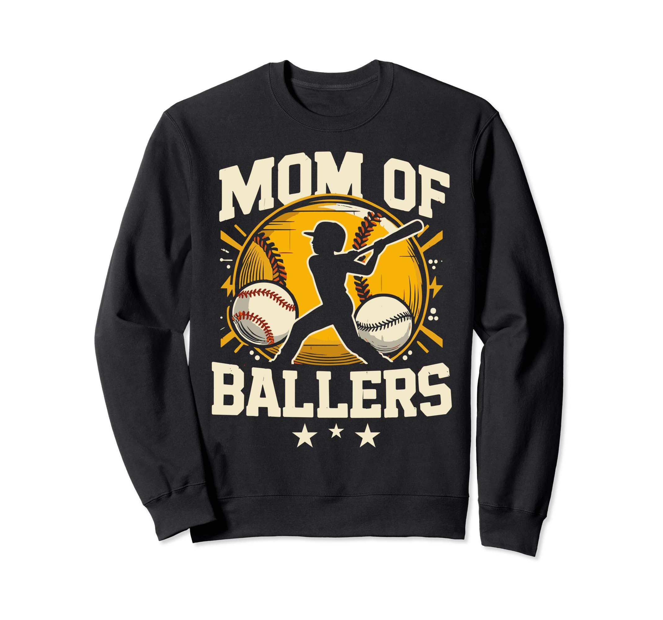 Mom Ballers Mom Baseball And Softball Sweatshirt - Graphic Print Men Women - T-Shirt, Sweatshirt, Hoodie