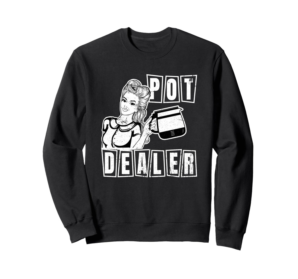 Funny Diner Waitress Server Coffee Sweatshirt - Custom Art Print Men Women - T-Shirt, Sweatshirt, Hoodie