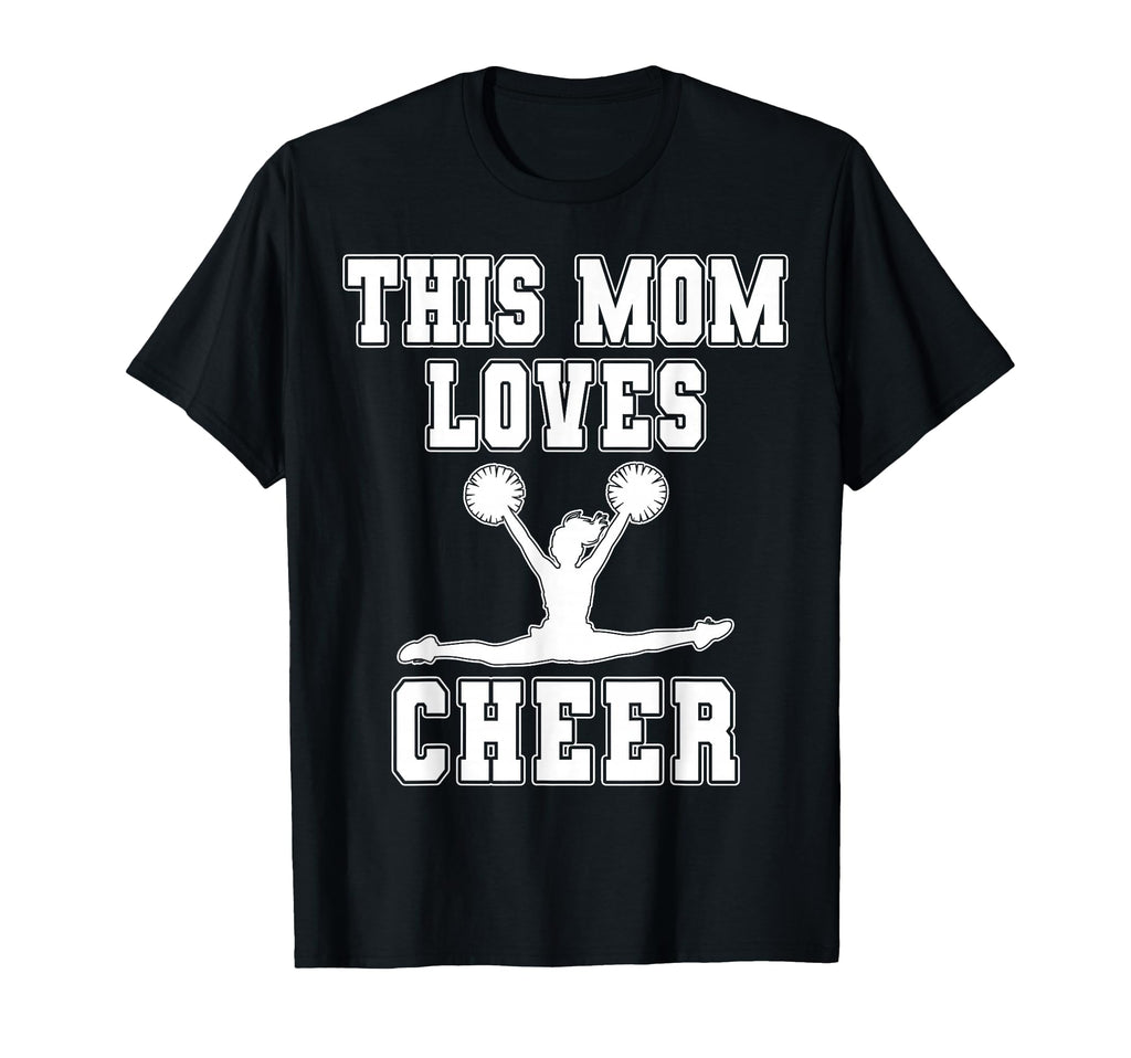 This Mom Loves Cheer Game Day Sports Mom T-Shirt - Novelty Apparel Unisex - T-Shirt, Sweatshirt, Hoodie