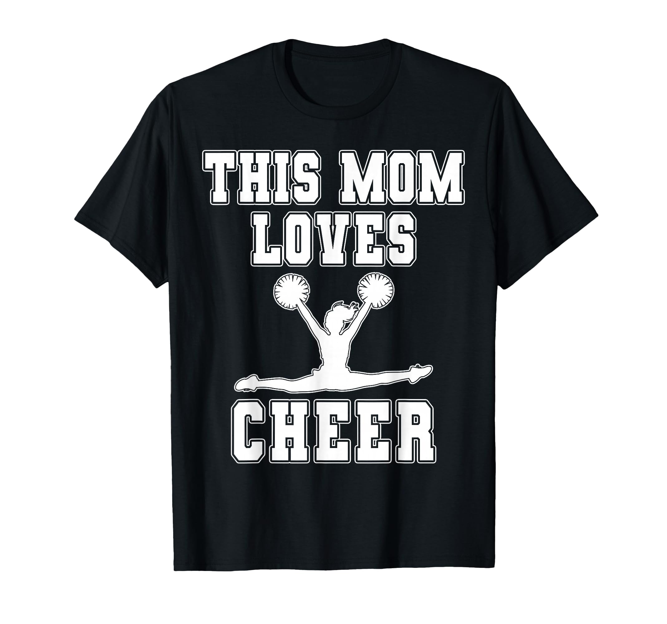 This Mom Loves Cheer Game Day Sports Mom T-Shirt - Novelty Apparel Unisex - T-Shirt, Sweatshirt, Hoodie