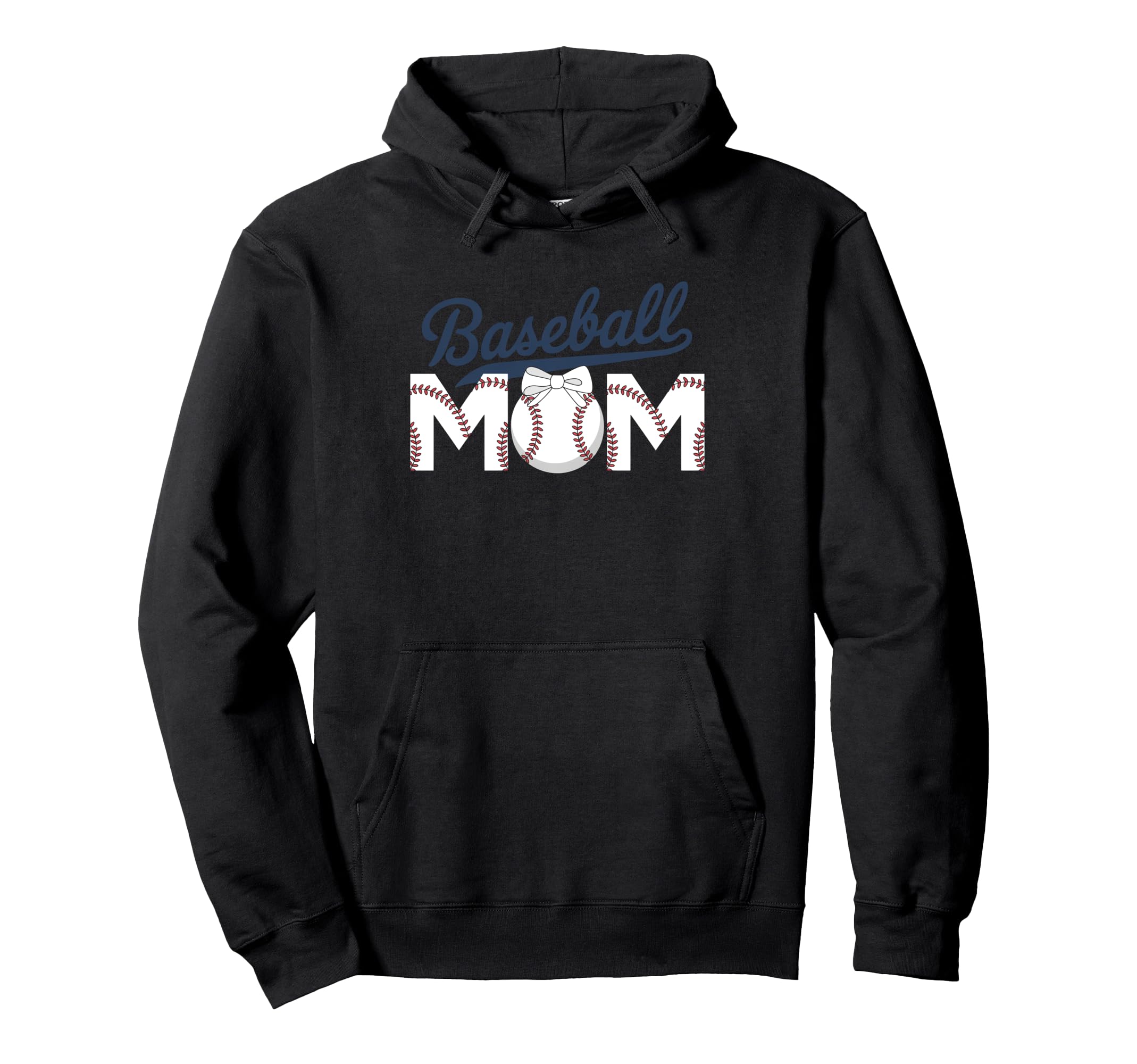 Baseball Mama Coquette Bow Game Day Hoodie - Trendy Graphic Unisex - T-Shirt, Sweatshirt, Hoodie