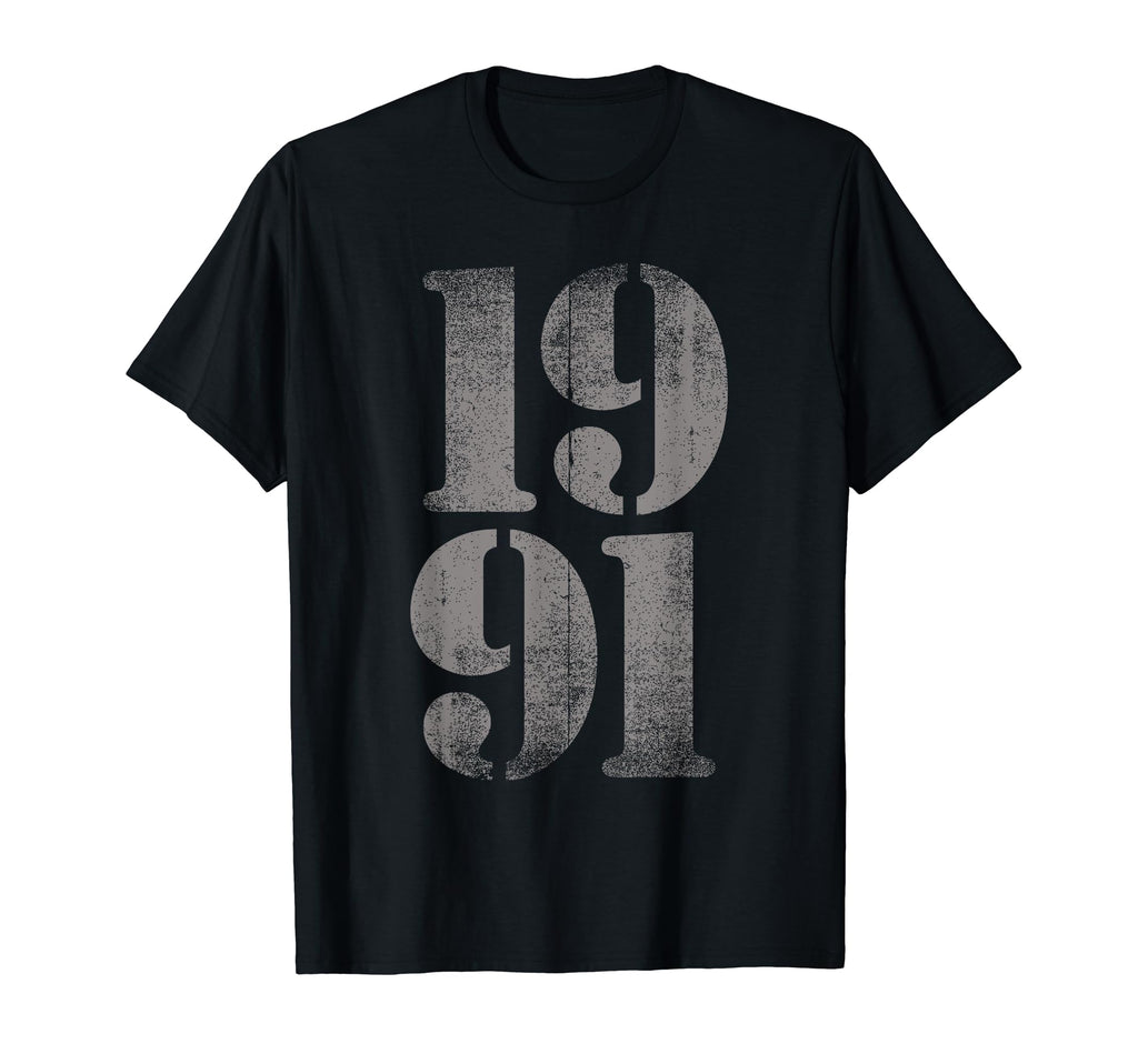 1991 Birth Year Distressed Birthday T-Shirt - Aesthetic Graphic for Adults - T-Shirt, Sweatshirt, Hoodie
