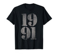1991 Birth Year Distressed Birthday T-Shirt - Aesthetic Graphic for Adults - T-Shirt, Sweatshirt, Hoodie