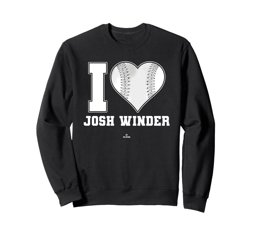 I Heart Baseball Stitch Josh Sweatshirt - Aesthetic Graphic for Adults - T-Shirt, Sweatshirt, Hoodie