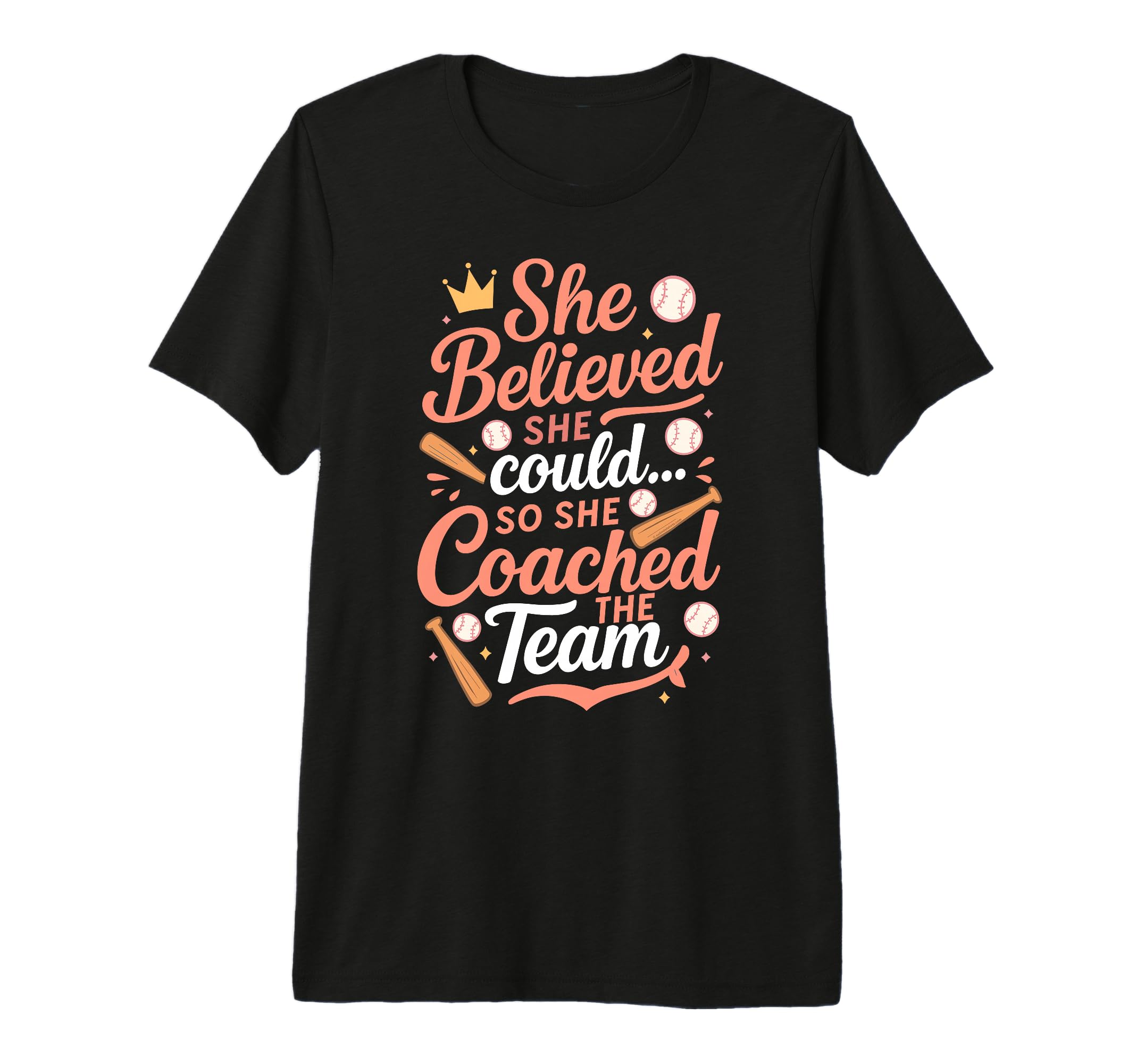 She Believed She Could So She Coached T-Shirt - Streetwear Style Unisex - T-Shirt, Sweatshirt, Hoodie