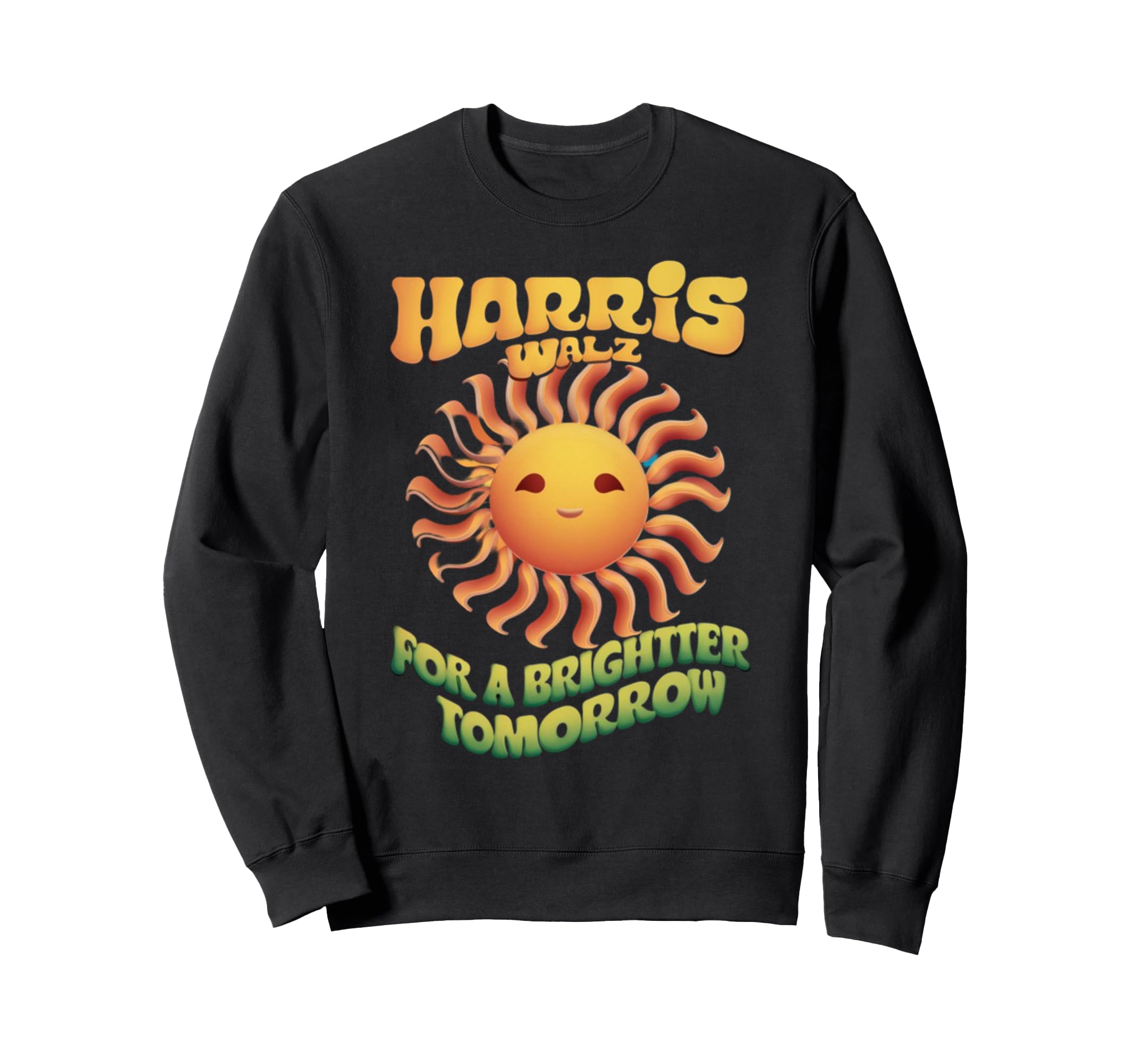 Harris Walz Sun Boho Sweatshirt - Aesthetic Graphic for Adults - T-Shirt, Sweatshirt, Hoodie