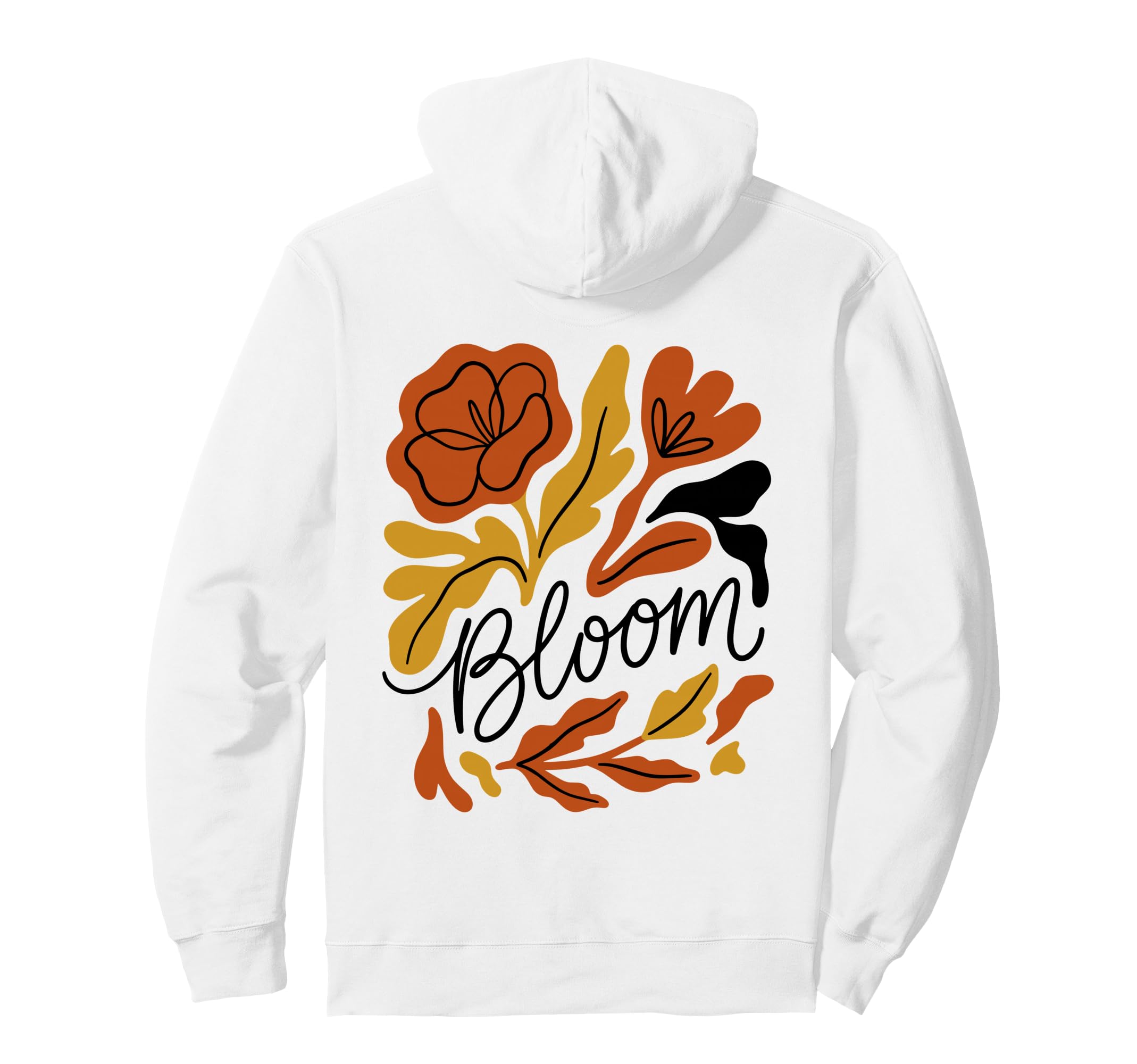 Bloom Boho Wildflower Botanical Hoodie - Custom Art Print Men Women - T-Shirt, Sweatshirt, Hoodie
