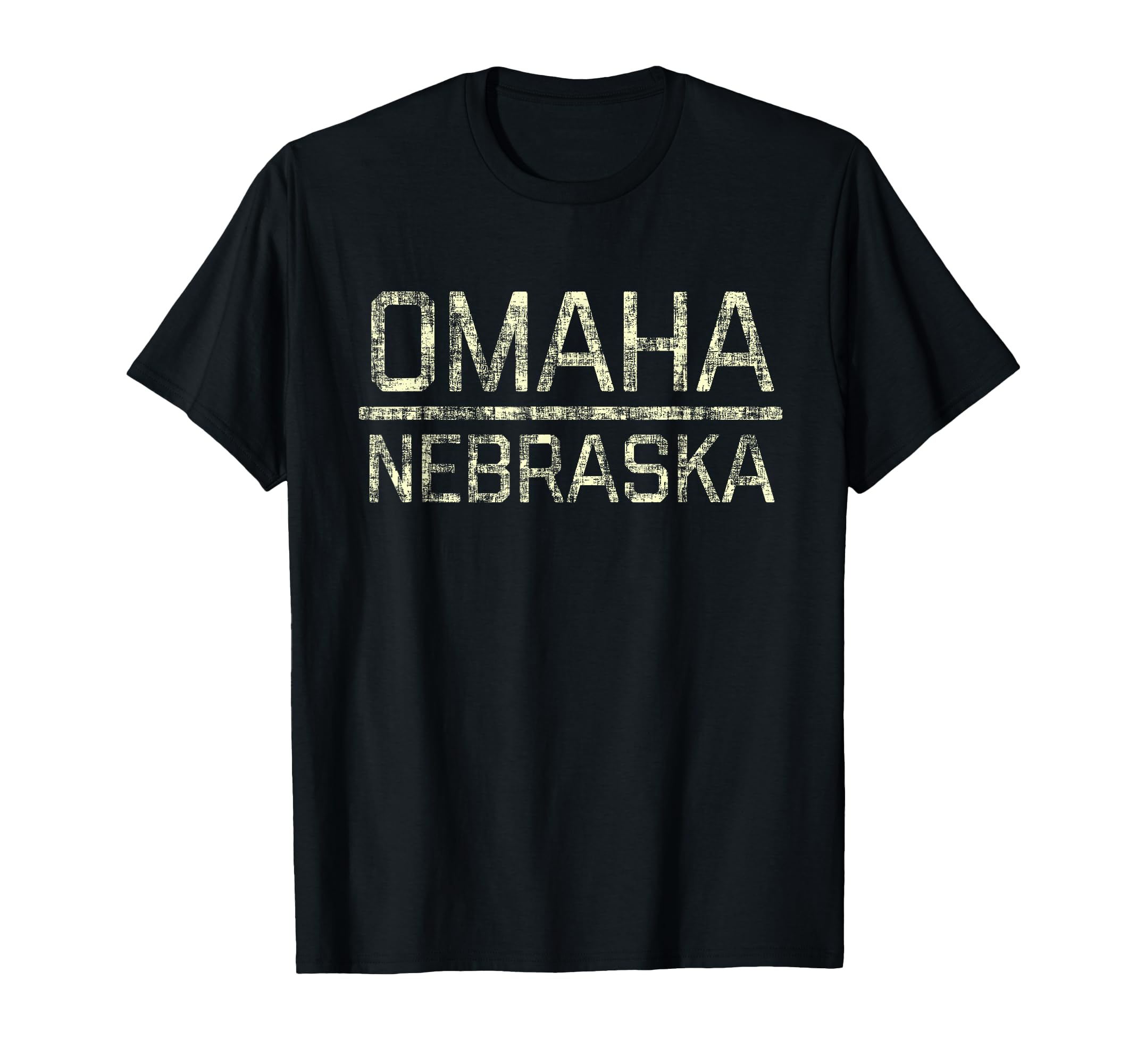 Omaha Nebraska Distressed T-Shirt - Graphic Print for Adults - T-Shirt, Sweatshirt, Hoodie