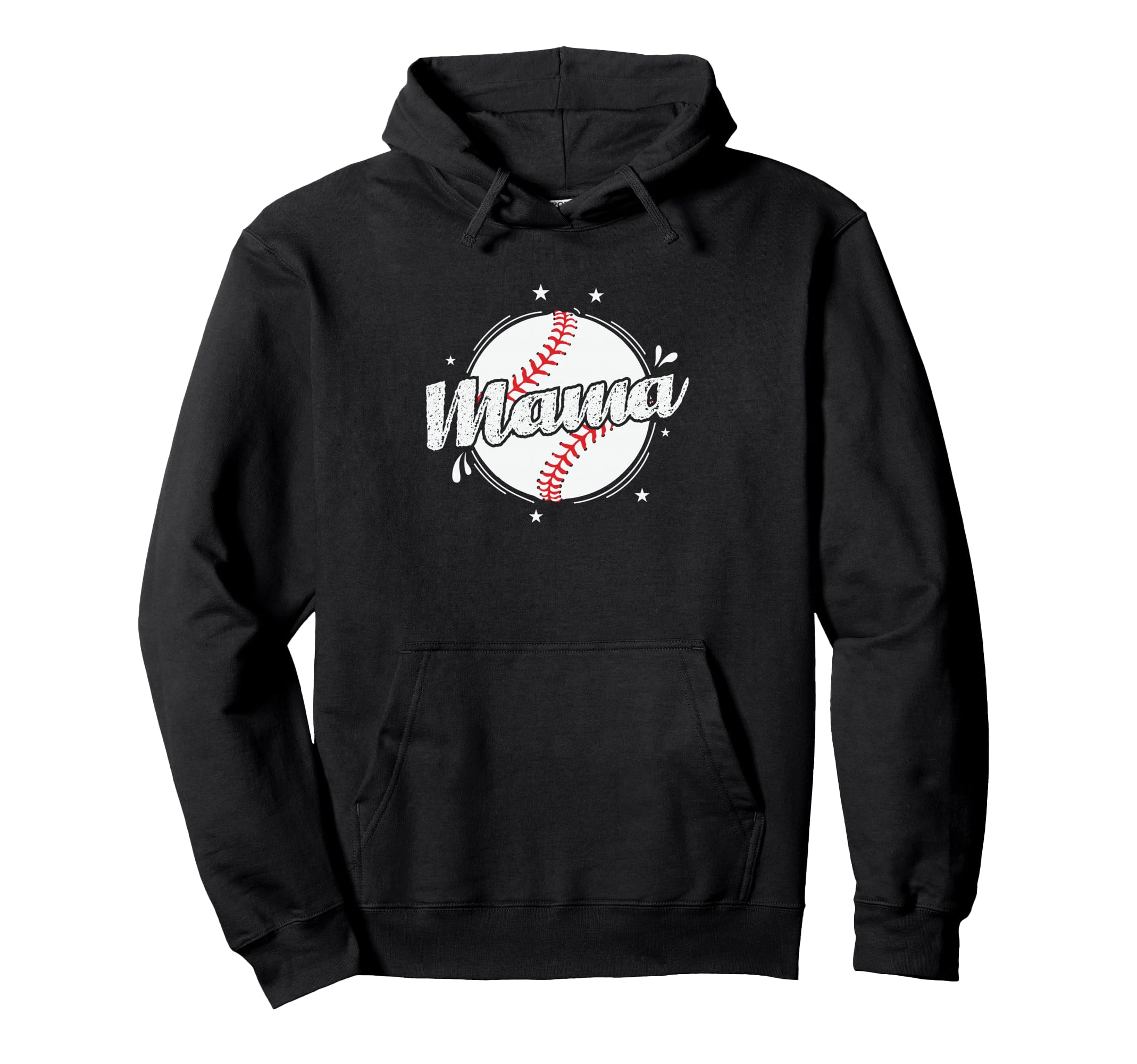 Mom Baseball Team Ball Sports Fan Hoodie - Graphic Print for Adults - T-Shirt, Sweatshirt, Hoodie