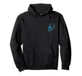 Blue Skull Surf Front Back Hoodie - Fun Novelty Design Unisex - T-Shirt, Sweatshirt, Hoodie