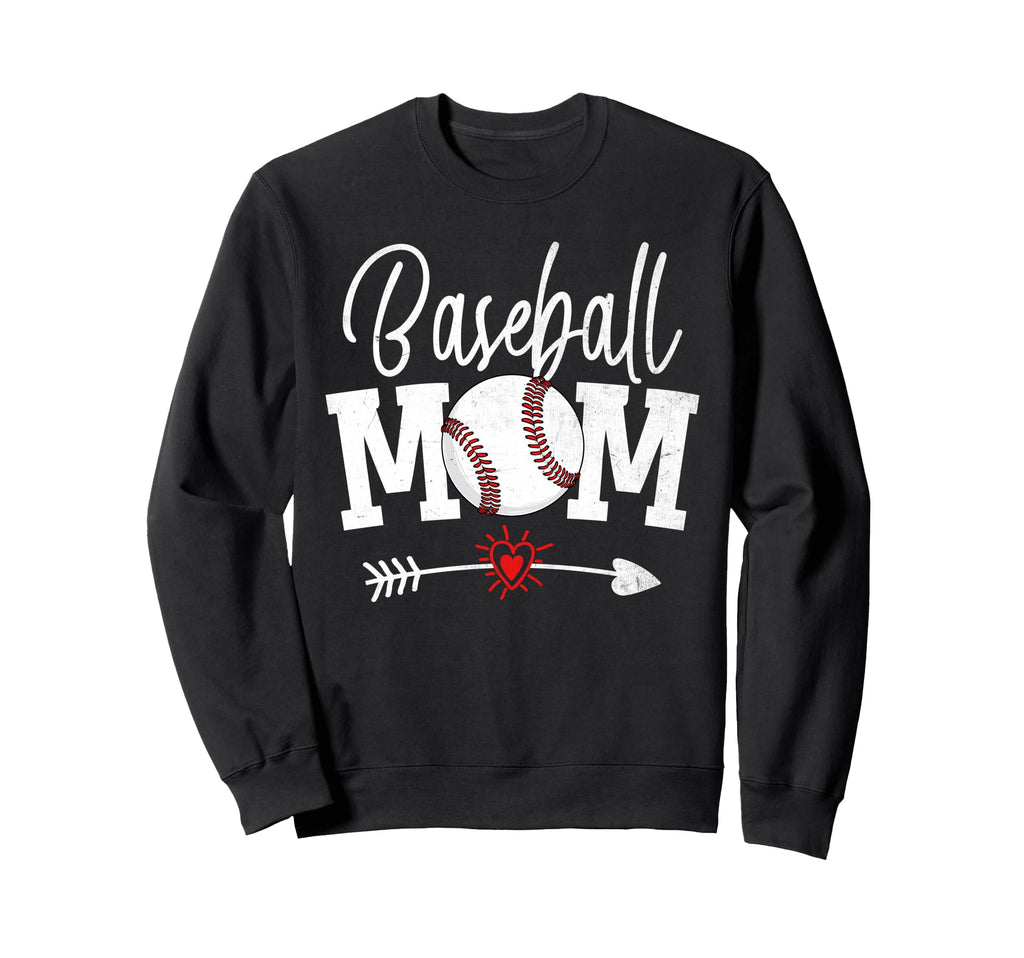 Baseball Mom Mothers Day Baseball Sweatshirt - Fun Novelty Design Unisex - T-Shirt, Sweatshirt, Hoodie