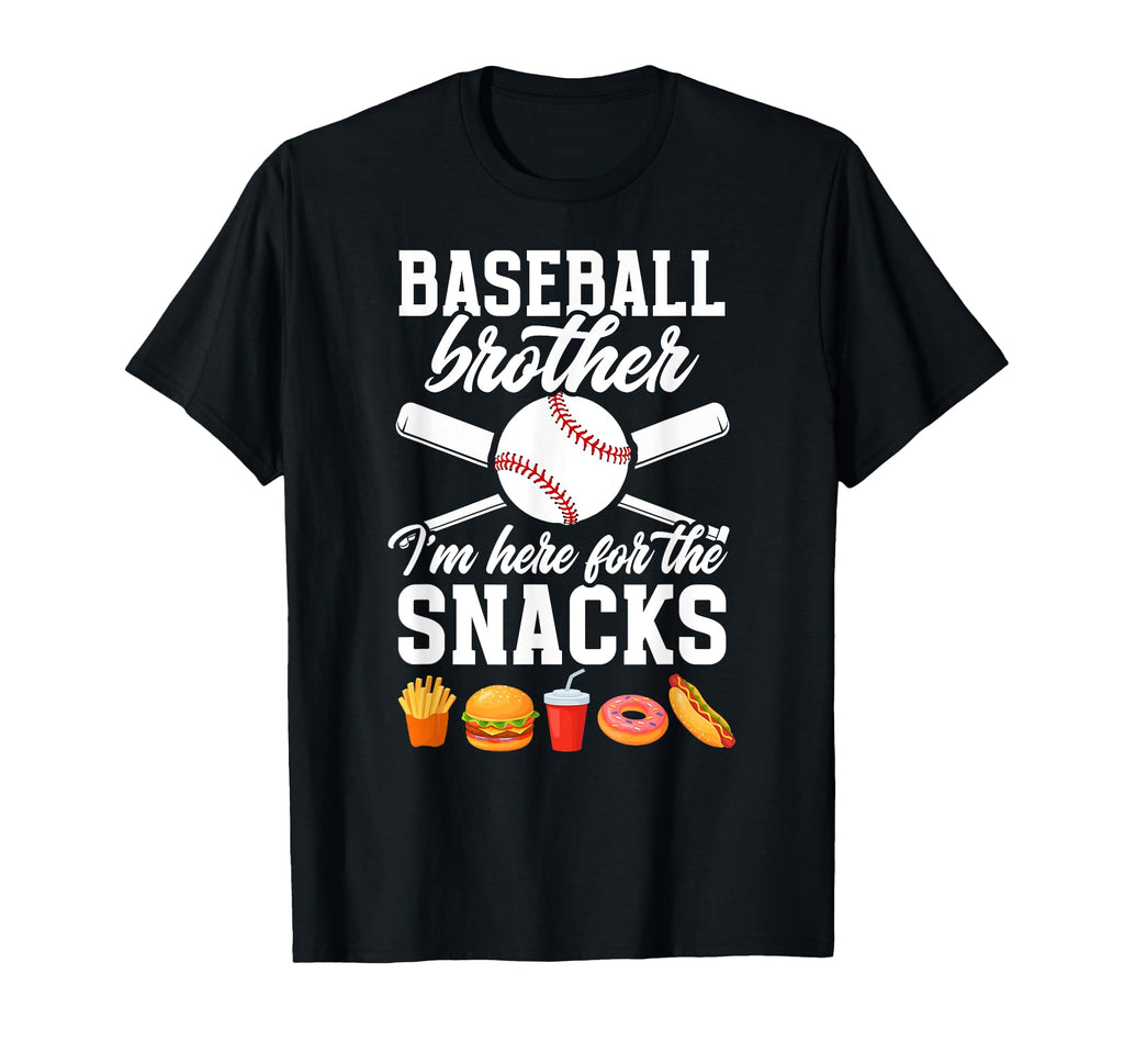 Here Snacks Baseball Brother Baseball T-Shirt - Novelty Apparel Men Women - T-Shirt, Sweatshirt, Hoodie