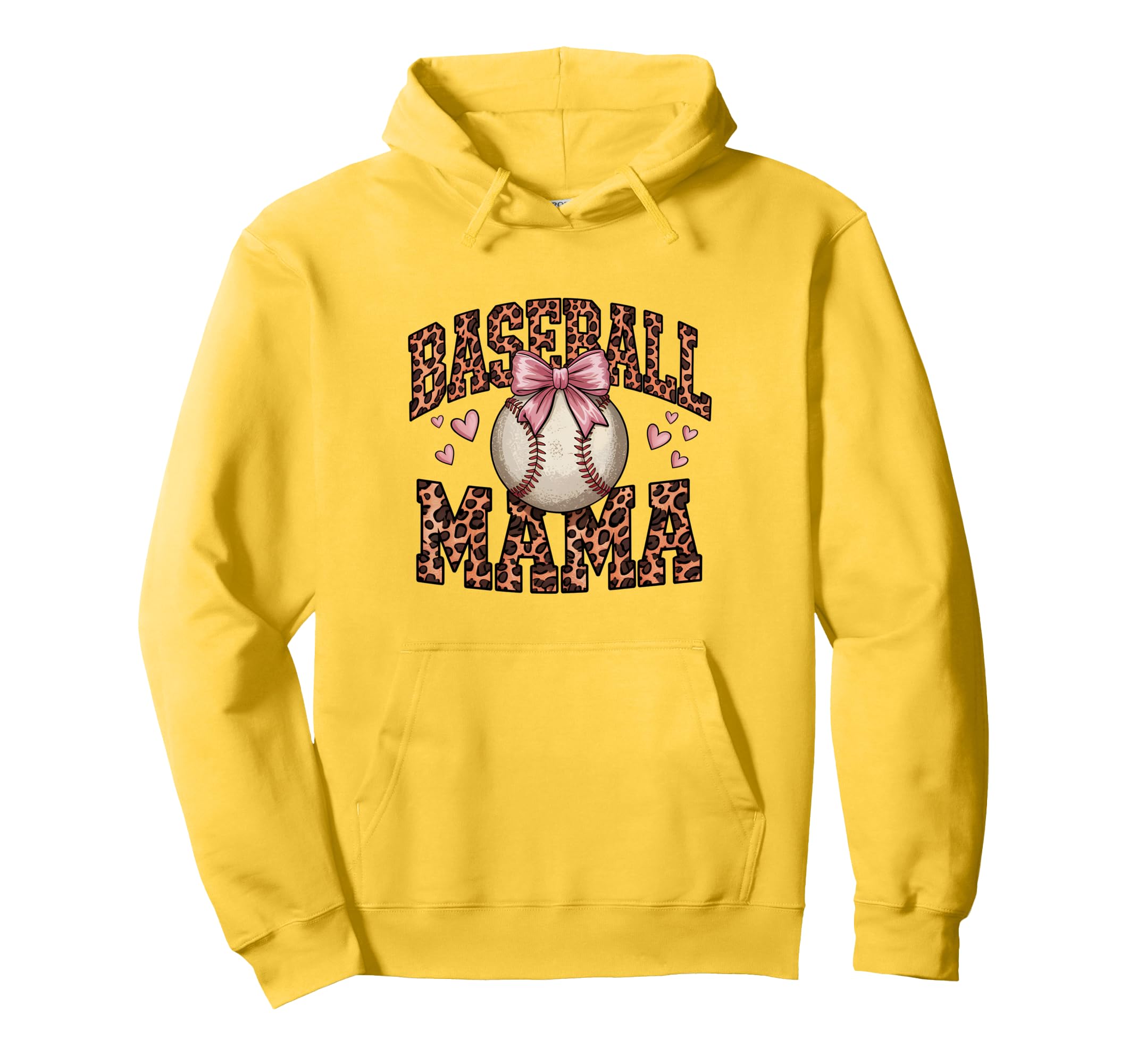 Baseball Mama Leopard Hoodie - Streetwear Style Unisex - T-Shirt, Sweatshirt, Hoodie