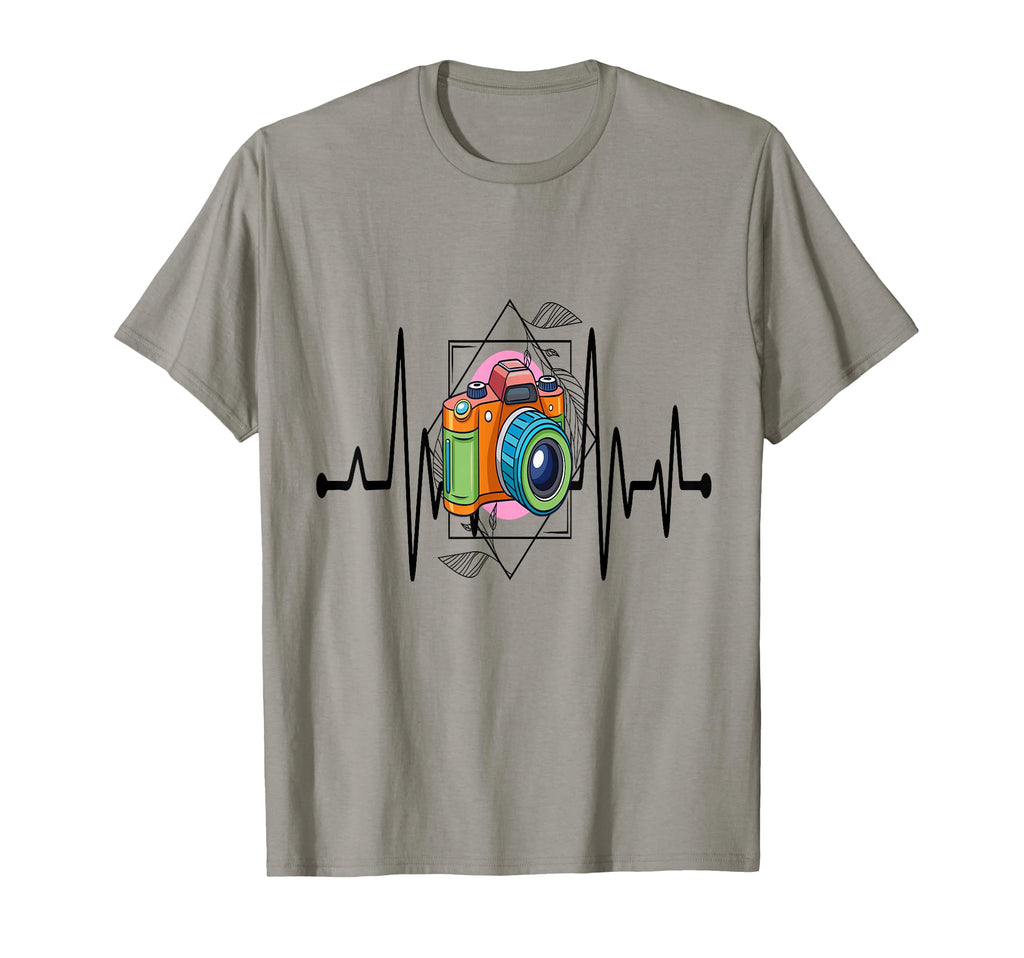 Womens Funny Camera Heartbeat T-Shirt - Graphic Print Men Women - T-Shirt, Sweatshirt, Hoodie
