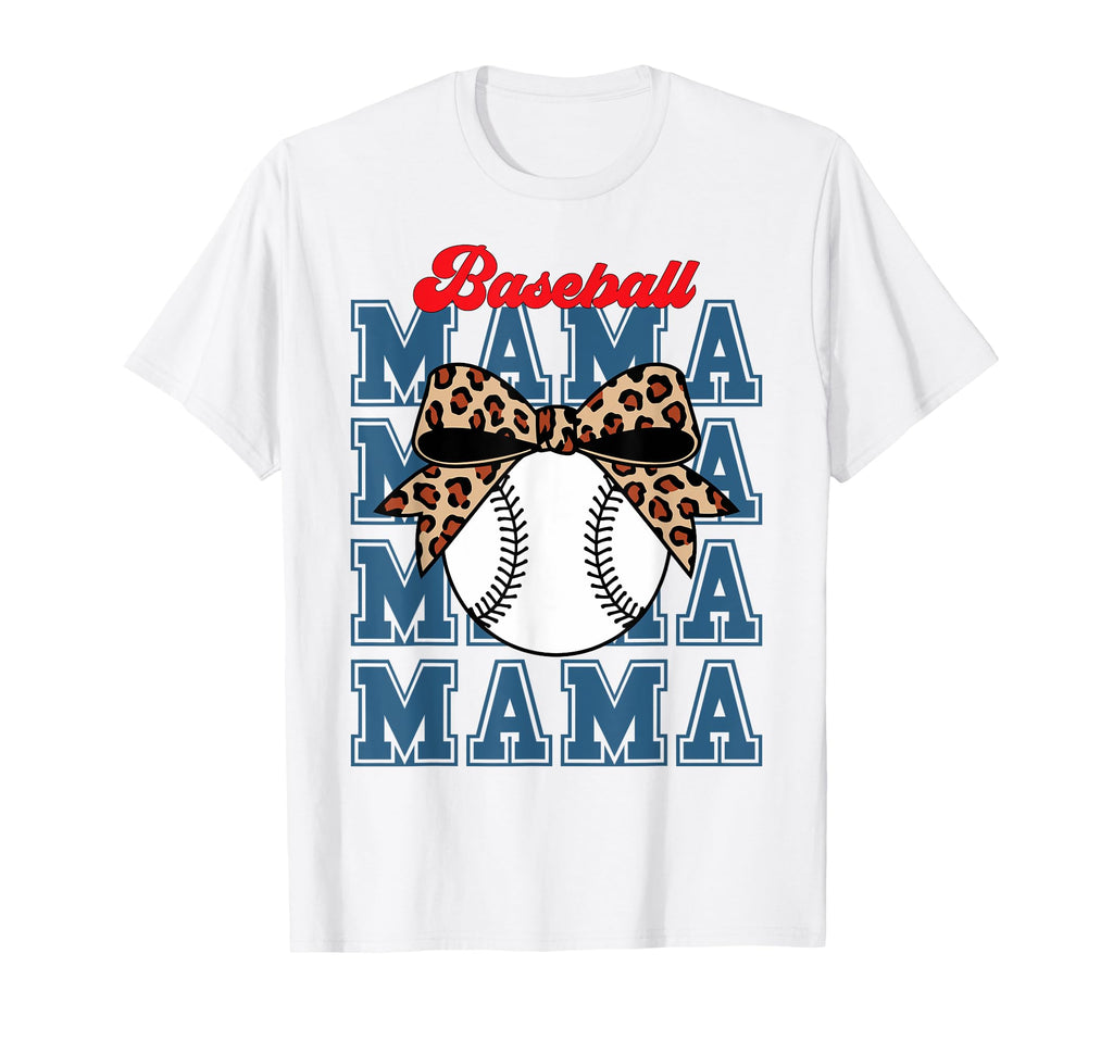 Baseball Mama Coquette Bow Game Day T-Shirt - Trendy Graphic Men Women - T-Shirt, Sweatshirt, Hoodie
