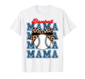 Baseball Mama Coquette Bow Game Day T-Shirt - Trendy Graphic Men Women - T-Shirt, Sweatshirt, Hoodie