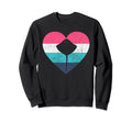 Love Stingray Heart Distressed Sweatshirt - Custom Art Print Men Women - T-Shirt, Sweatshirt, Hoodie
