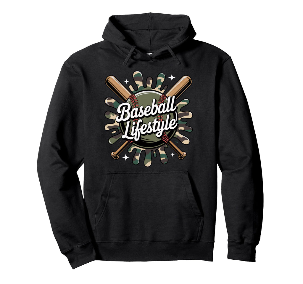 Baseball Lifestyle Funny Dad Hoodie - Casual Everyday Wear for Adults - T-Shirt, Sweatshirt, Hoodie