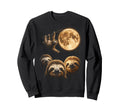 Three Sloth Parody Howling Moon Sweatshirt - Custom Art Print Unisex - T-Shirt, Sweatshirt, Hoodie