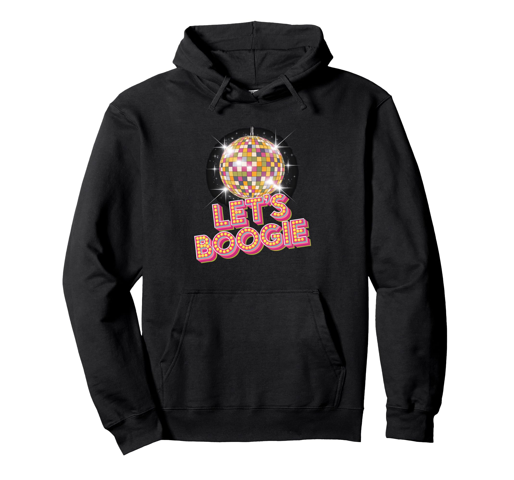 Disco Ball Lets Boogie Fever Hoodie - Aesthetic Graphic Men Women - T-Shirt, Sweatshirt, Hoodie