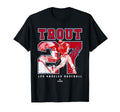 Number And Portrait Mike Trout Los T-Shirt - Novelty Apparel Men Women - T-Shirt, Sweatshirt, Hoodie
